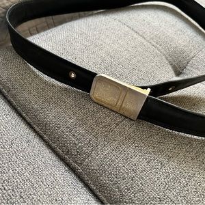 MCM vintage black belt in great condition mixed with leather and cloth